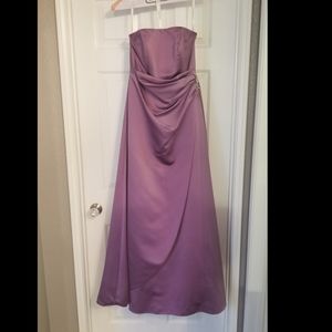 David's Bridal Satin Gown